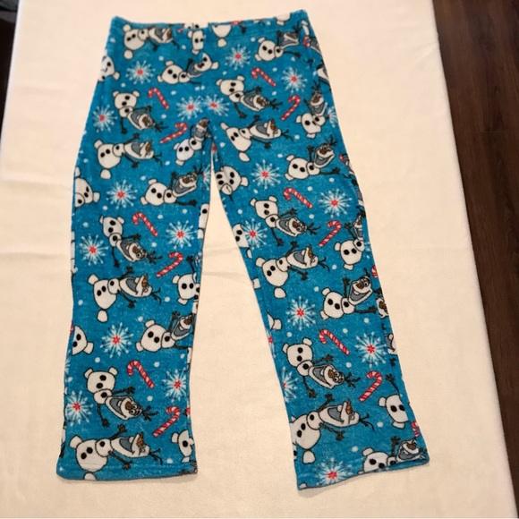 Disney Intimates & Sleepwear Disney Pajama Pants Blue With Olaf And